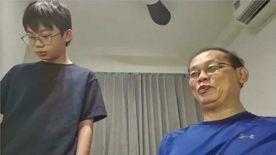 Seow Boon Keong during the family interview