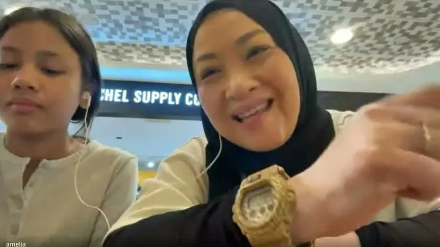 Faridah Rahim during the family interview