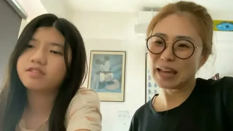 Faustina Lim during the family interview